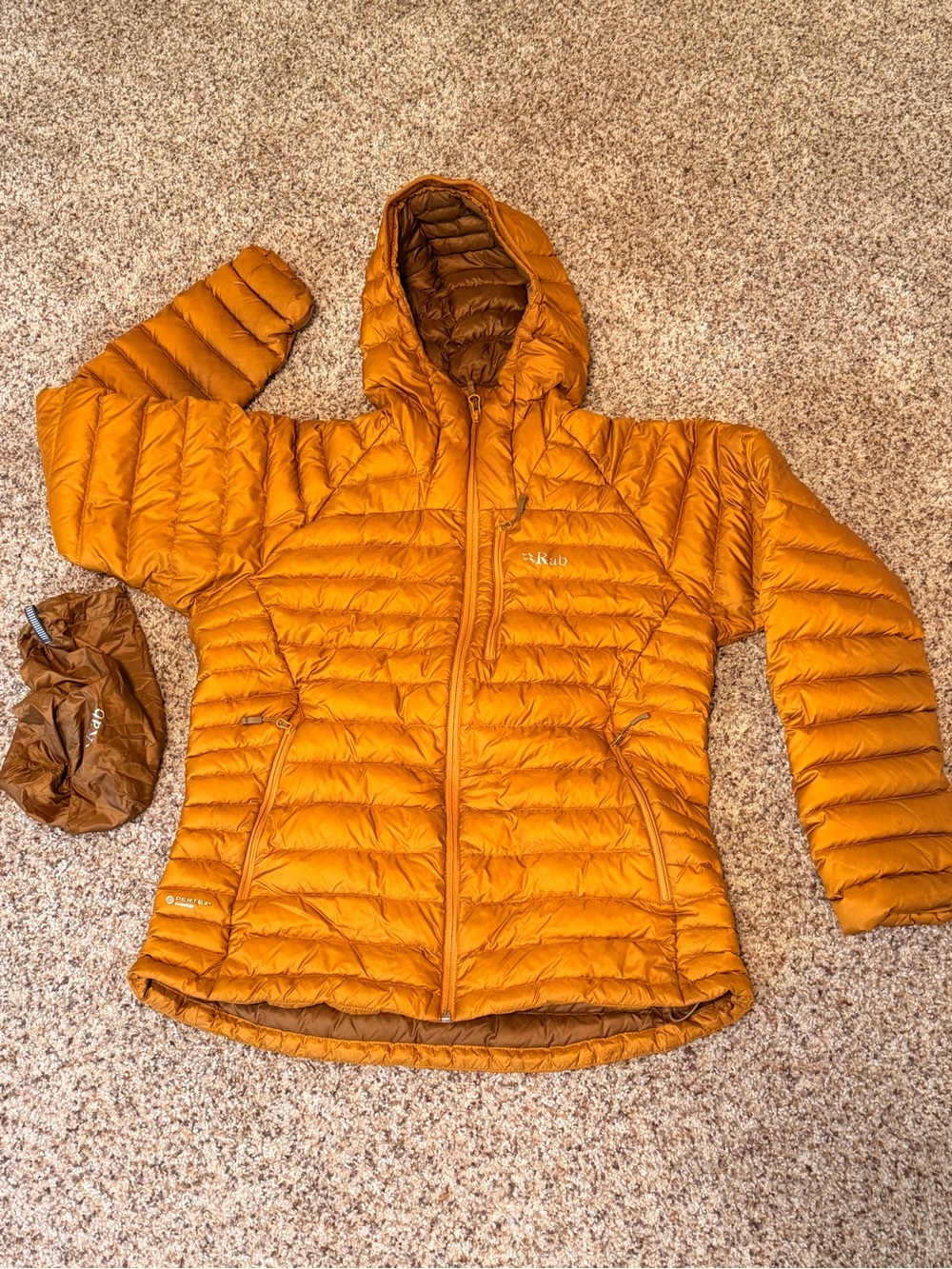 Rab Microlight Alpine Down Jacket- Dark Butternut - Women’s Large